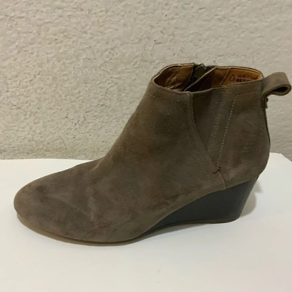 Vionic Gray Paloma Wedge Ankle Boot Women Size 9